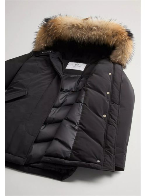 LUXURY ARCTIC RACCOON PARKA WOOLRICH | CFWWOU0652FRUT3128100 BLACK